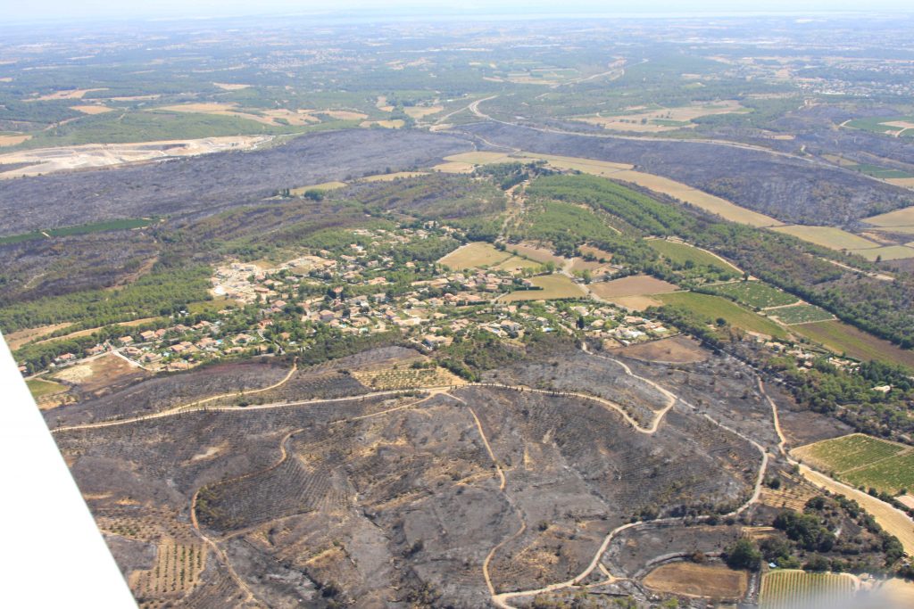 Guzargues : Incendie de du 30 et 31 août 2010